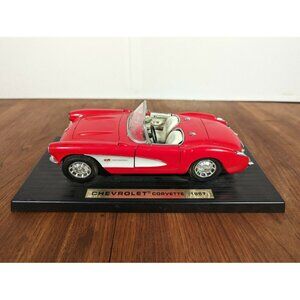 Road Tough 1957 Chevrolet Red Corvette 9.5" Metal